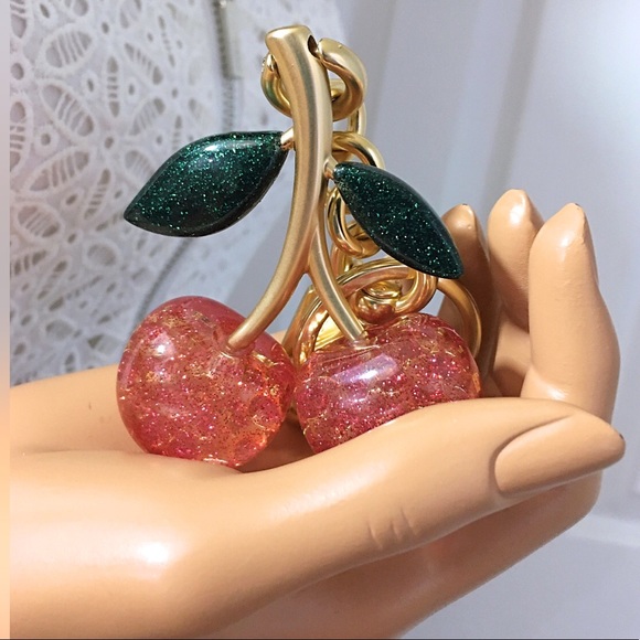 Coach Cherry Keychain Bag Charm NWT - Picture 3 of 6